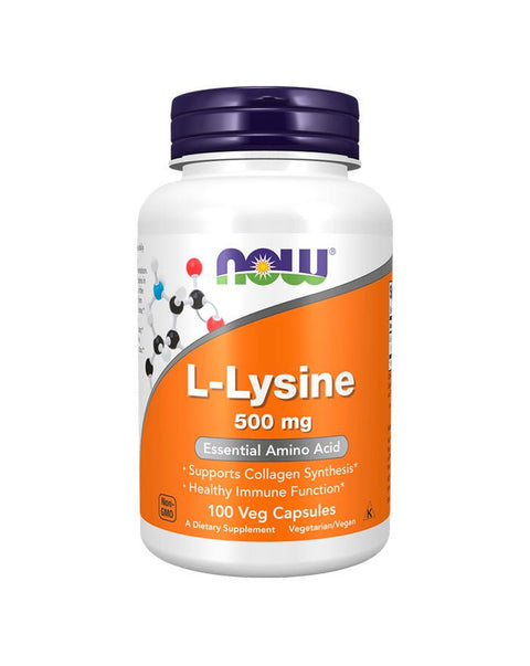 L-Lysine 500mg - 100 Cápsulas - Now Foods