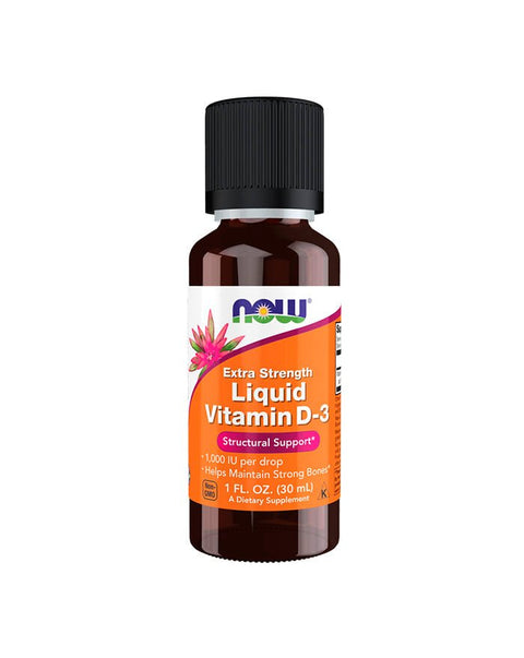 Vitamina D3 1000ui Liquida (Extra Forte) - 30ml - Now Foods