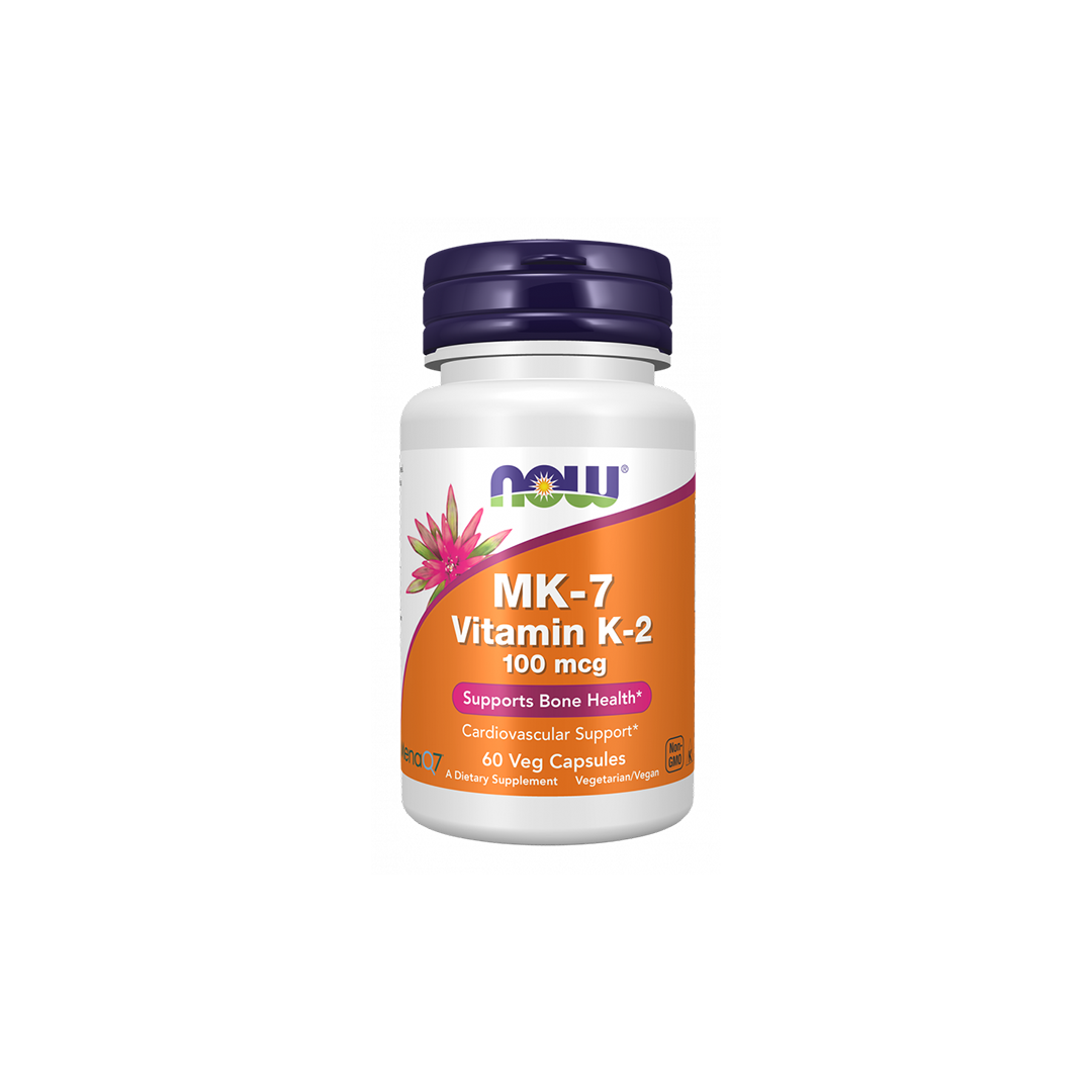 MK-7 Vitamina K2 100mcg - 60 Cápsulas - Now Foods