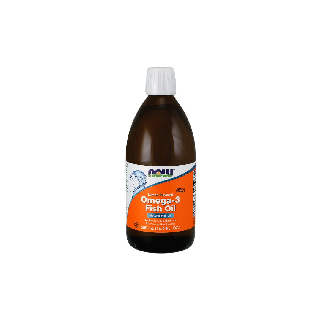 Omega-3 Fish Oil Liquid 16.9 fl oz (500 ml) Lemon Flavored