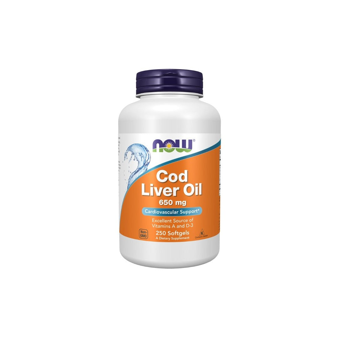 Cod Liver Oil 650 mg 250 Softgels
