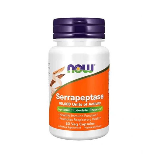 Now Serrapeptase 60 Cápsulas
