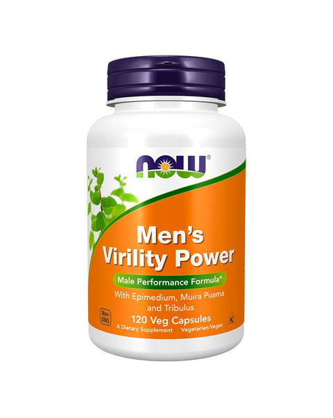 Men's Virility Power - 120 Cápsulas - Now Foods