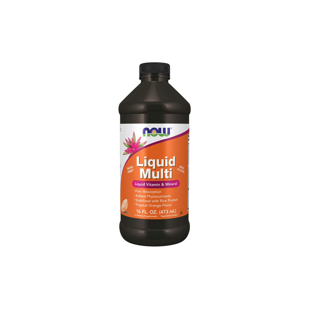 Liquid Multivitamins & Minerals Tropical Orange Flavor 473 ml