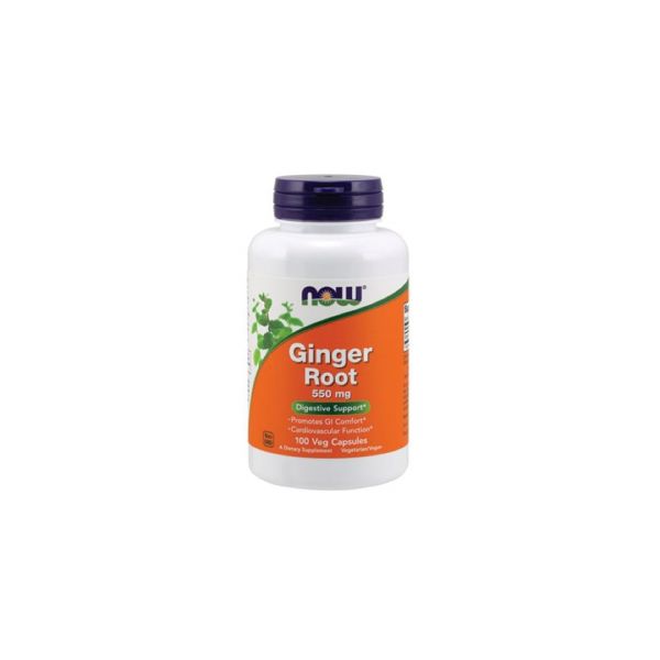 Now Ginger Root 550mg 100 Cápsulas