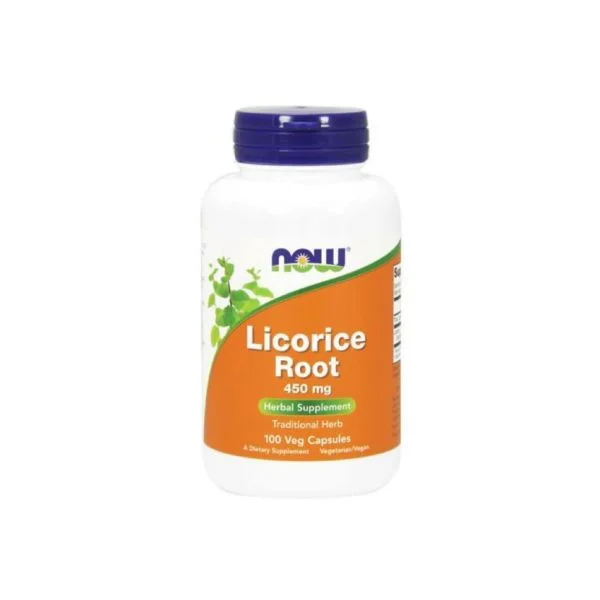 Now Licorice Root 450Mg 100 Cápsulas