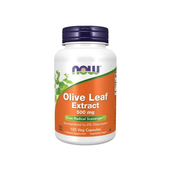 Now Foods Extrato de Folha de Oliveira 500mg 120 Cápsulas