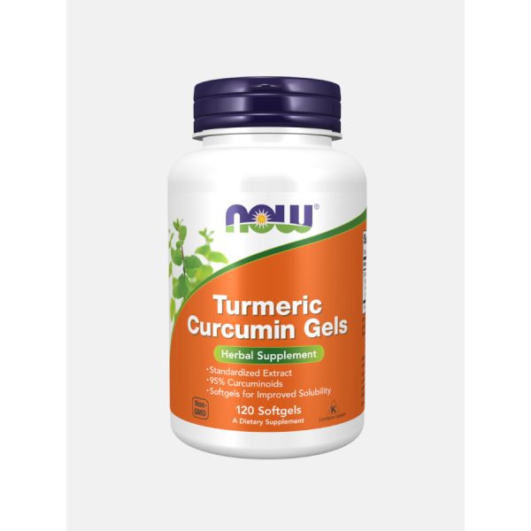 Now Foods Turmeric Curcumin Gels 120 Cápsulas Moles