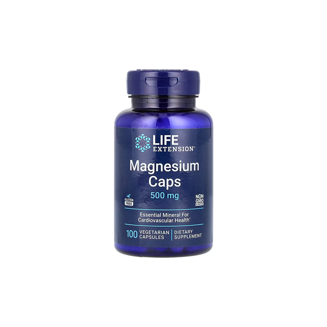 Magnesium Caps 500 mg 100 Vegetarian Capsules