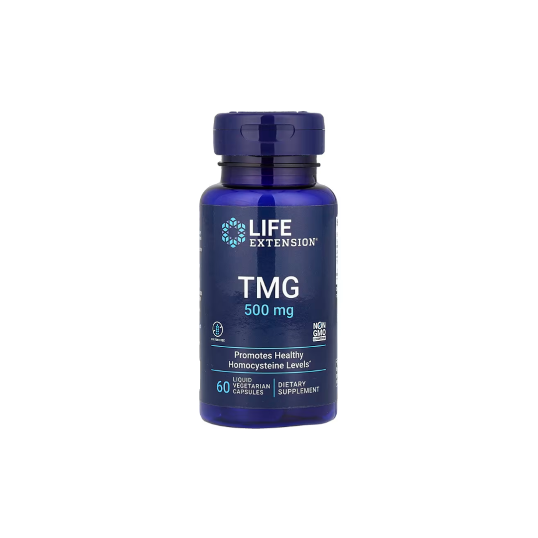TMG Trimethylglycine 500 mg 60 Liquid Vegetarian Capsules