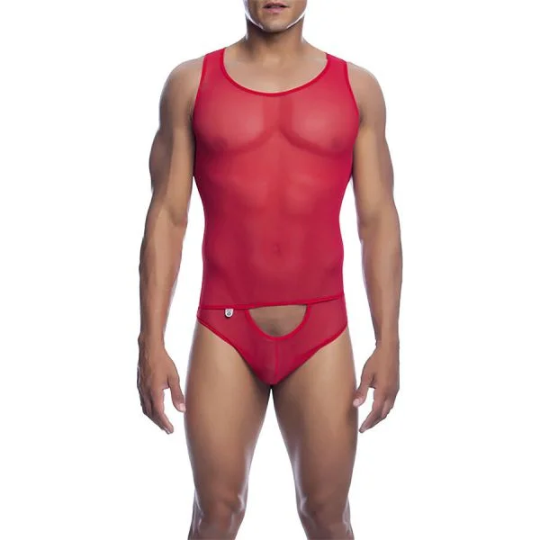 Mob Bodysheer Vermelho Transparente Tamanho L/xl - L/xl - D-243562