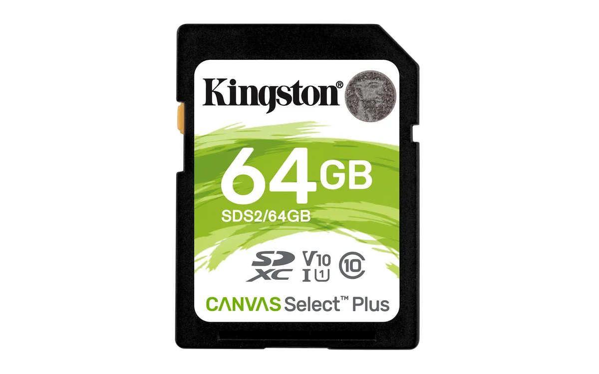 Cartão Memória Kingston Plus C10 U3 V30 UHS-I SDXC 64GB