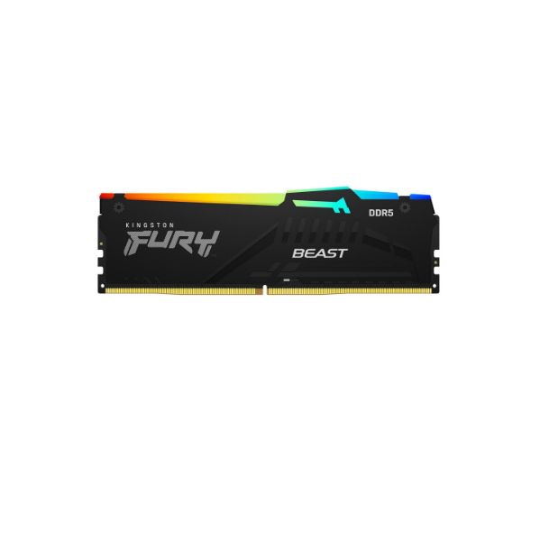 Memória RAM KINGSTON FURY Beast RGB 128GB RAM DDR5 5200MT/s CL40 DIMM (Kit of 4) XMP