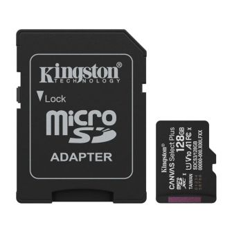 Kingston MicroSDXC 128GB Canvas Select Plus Class10 UHS-I + Adaptador