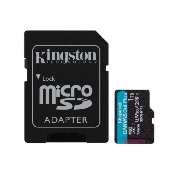 Kingston 1TB microSDXC Canvas Go! Plus Gen4 A2 U3 V30 UHS-I Class 10 + Adaptador SD
