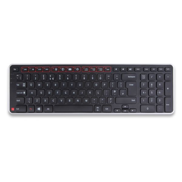 Teclado Contour Balance Sem Fios QWERTZ Alemão Preto
