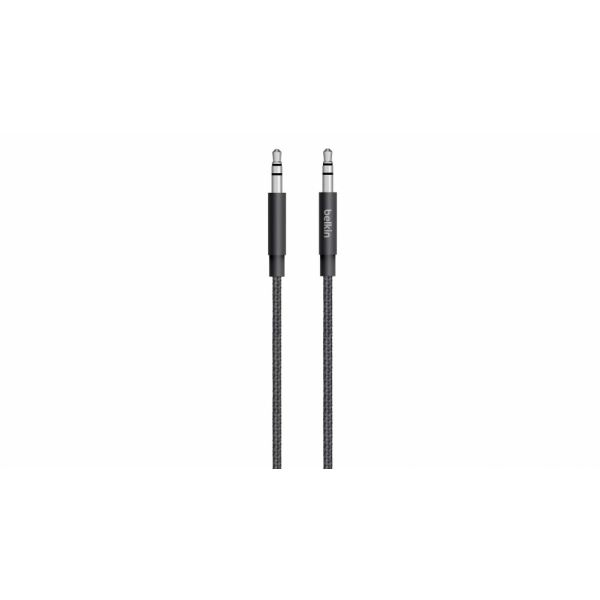 Belkin Cabo Jack 3.5mm MIXIT Premium de 1.2m Black - AV10164bt04-BLK