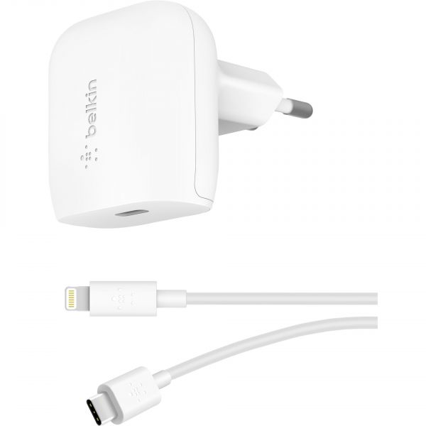 Belkin Home Charger 20W + Cabo Lightning - WCA003VF04WH