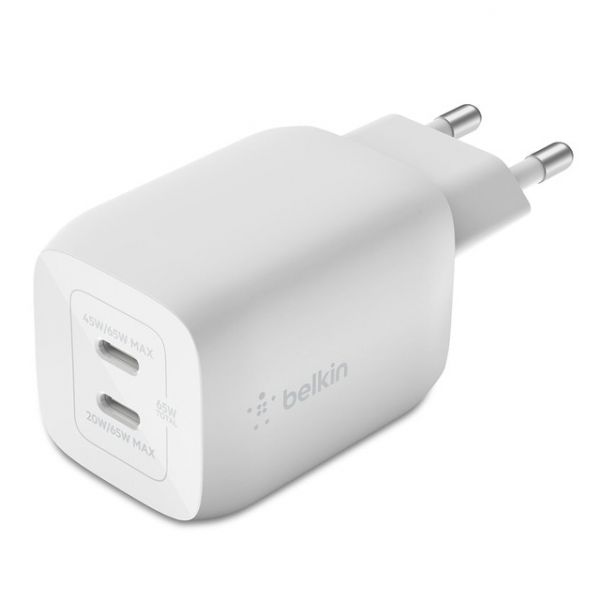 Belkin Carregador 65W + Cabo Branco 2m