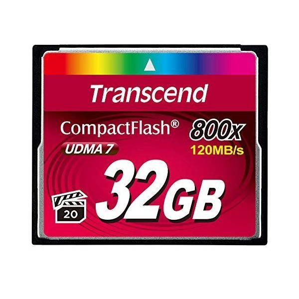 Transcend 32GB Compact Flash MLC 800x 120MB/s - TS32GCF800