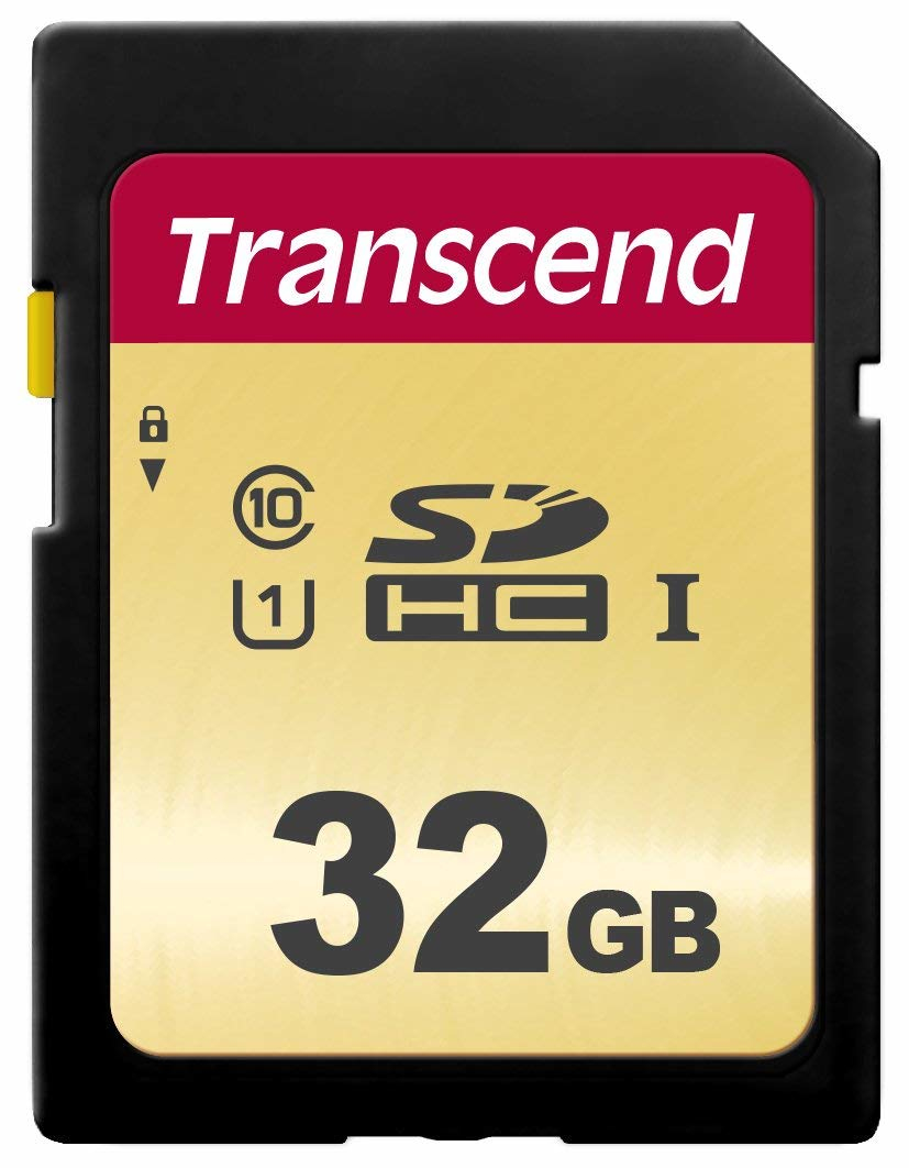 Transcend 32GB SDHC 500S Class 10 UHS-I U3 V30 - TS32GSDC500S