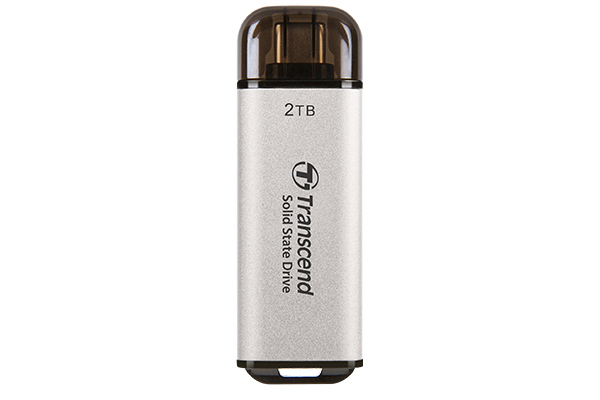 Disco Externo SSD Transcend 2TB ESD300S USB-C 10Gbps Prata