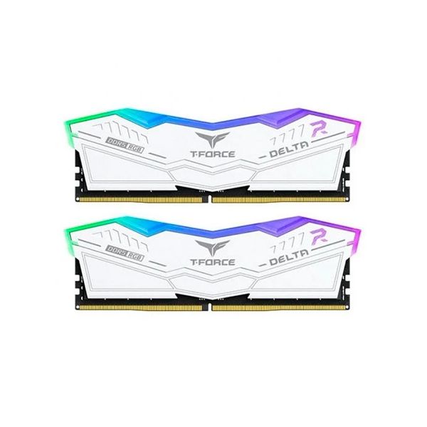 Memória RAM Teamgroup 32GB Delta White RGB DDR5 7000MHz 2x16GB CL34