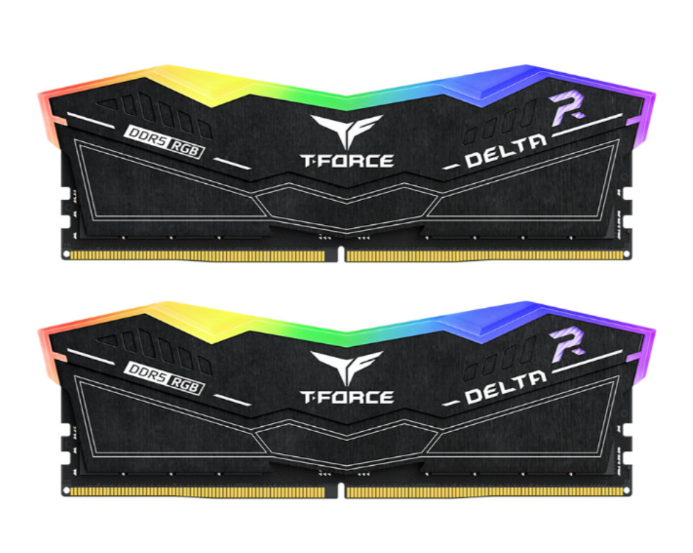 Memória RAM TeamGroup T-FORCE DELTA RGB 16GB DDR5 6000MT/s CL38 Black