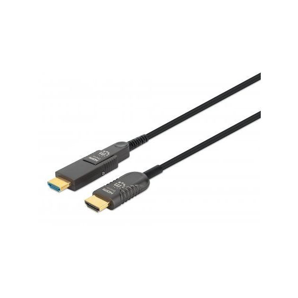 Manhattan 355513 Cabo HDMI Ativo Óptico 4K@60Hz 20m Black