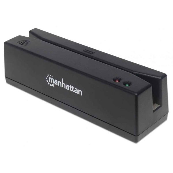 Manhattan Leitor de Cartão Magnético USB Triple Track 460255 Preto