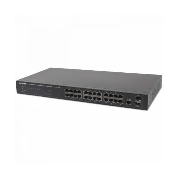 Intellinet Switch 24x Ge Web-managed Snmp 2xMini Gbic Poe+ - 560559