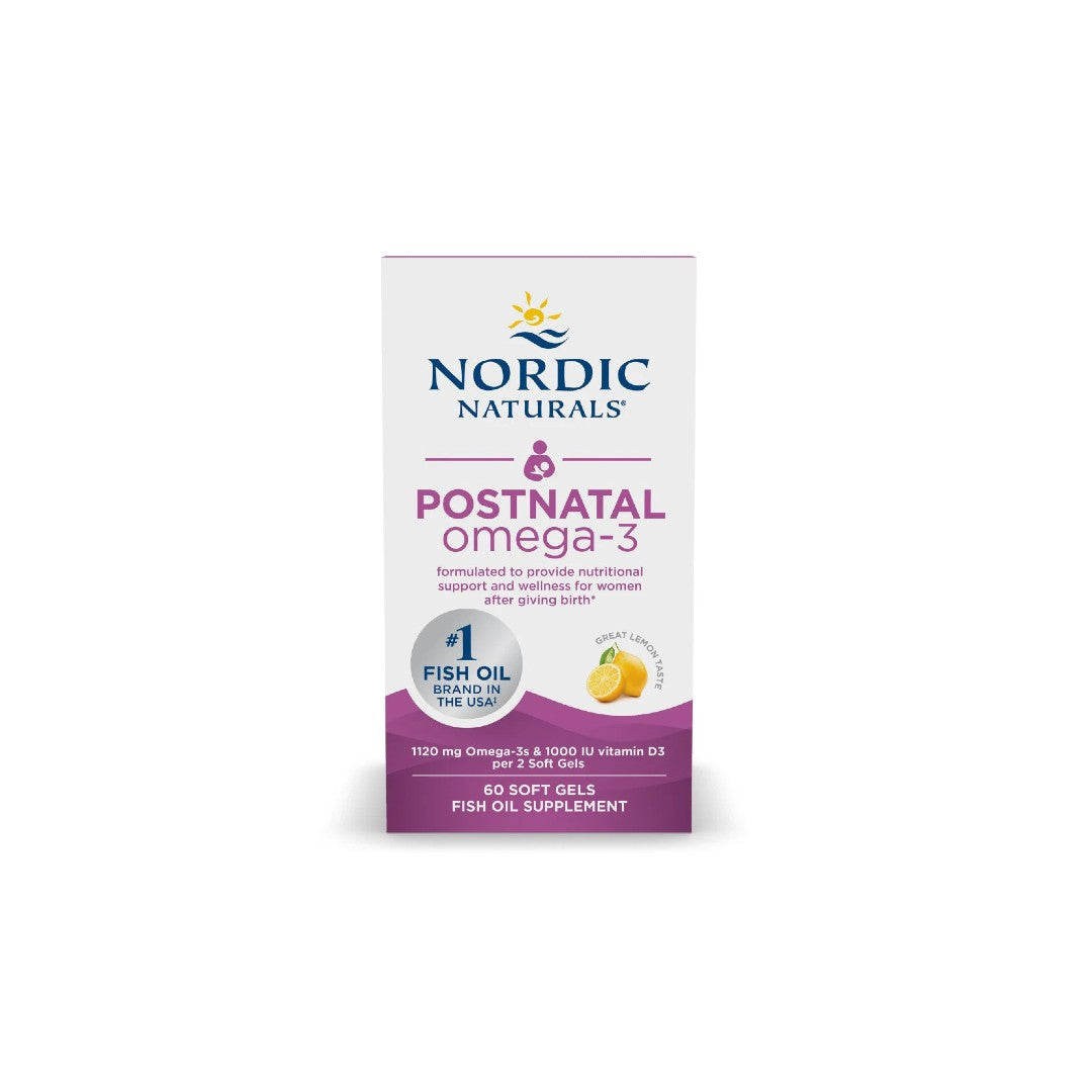 Postnatal Omega-3 60 Soft Gels - Great Lemon Taste