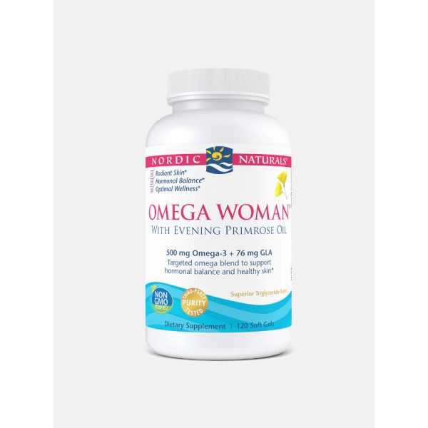 Nordic Naturals Omega Women with Evening Primrose Oil 120 Softgels (Lemon)