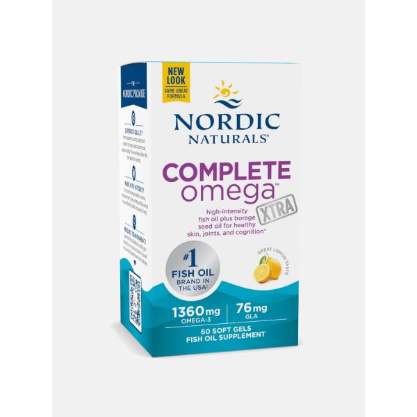 Nordic Naturals Complete Omega 3,6,9 Xtra 60 Softgels (Lemon)