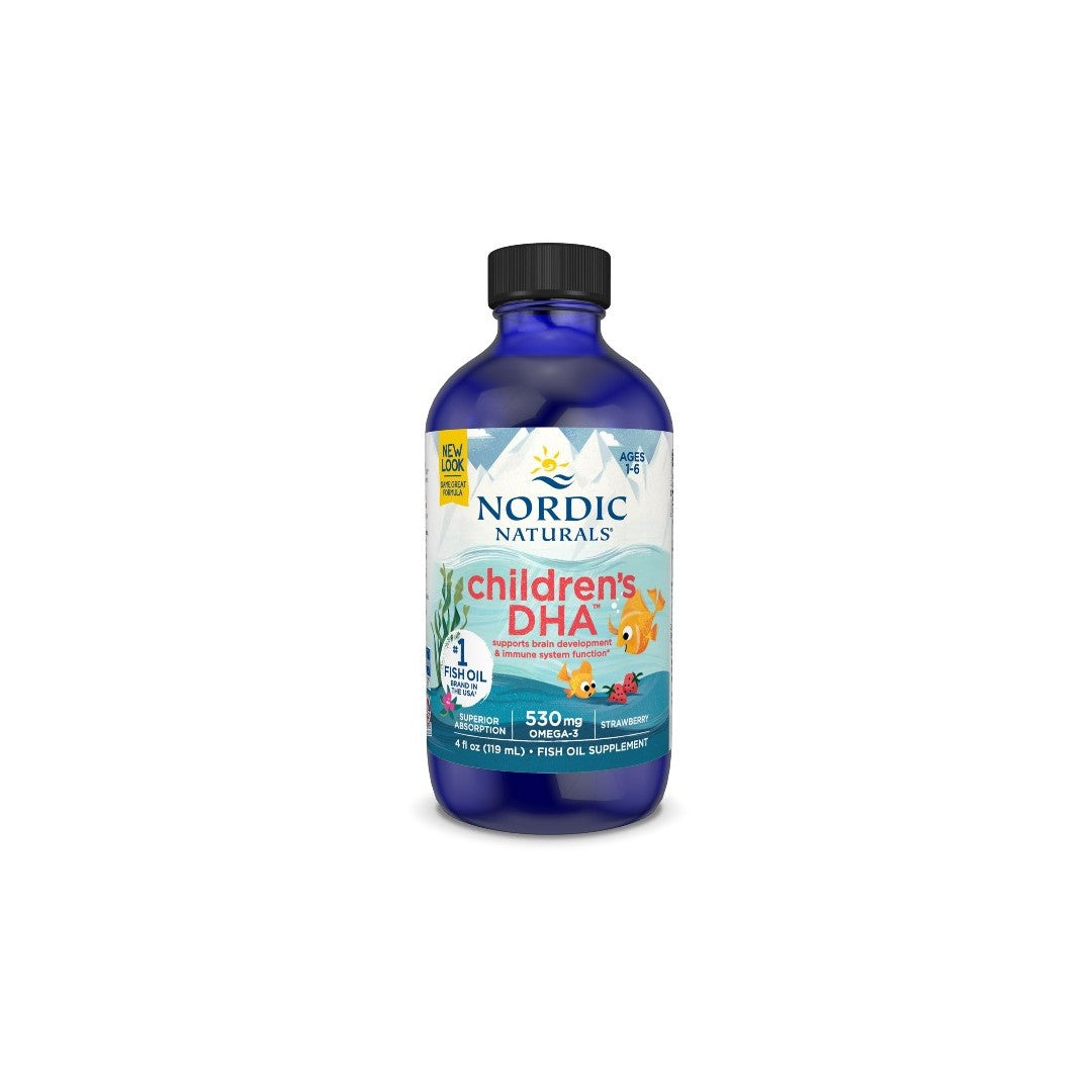 Childrens DHA 4 fl oz (119 ml) Strawberry Taste