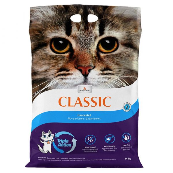 Intersand Classic Areia Aglomerante sem Aroma 14Kg