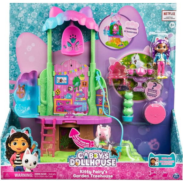 Gabby's Dollhouse Kitty Fairy's Garden Treehouse