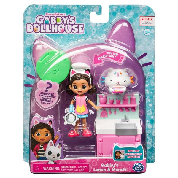 Gabby Pack Figuras com Acessórios Cozinha