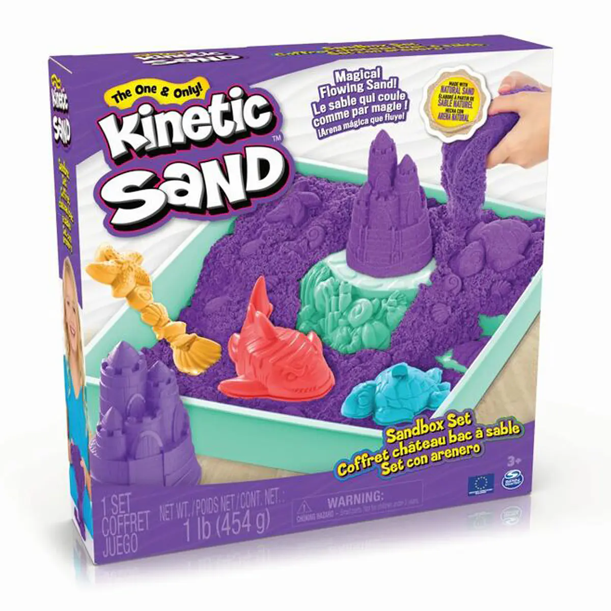 Spin Master Kinetic Sand Caixa de Areia Roxo