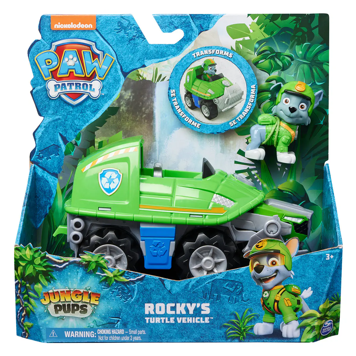 Spin Master Patrulha Pata Jungle Pups Veículo Rocky
