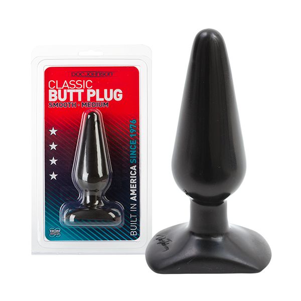 Doc Johnson Plug Classic Butt Medium Black