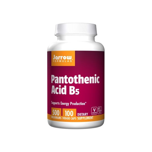 Jarrow Formulas Ácido Pantotênico B5 500Mg 100 Cápsulas