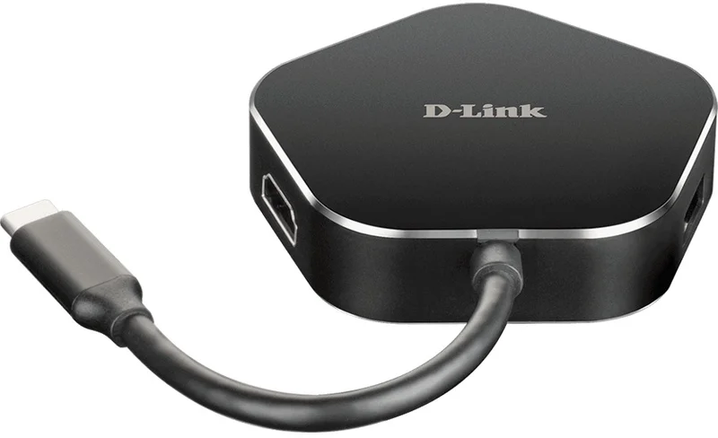 HUB USB D-Link USB-C Macho > 2 x USB 3.0 Tipo A Femea + 1 x HDMI + 1 x USB-C (até 60W)