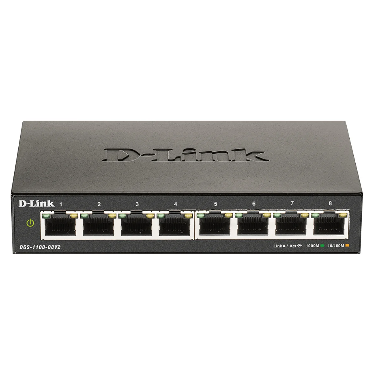 SWITCH D-LINK SMART 8 PORTAS GIGABIT, CONSTRU��O MET�LICA DGS-1100-08V2