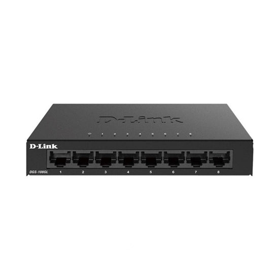 Switch D-Link DGS‑108 8-Port Gigabit Unmanaged Desktop - MEGAONLINE