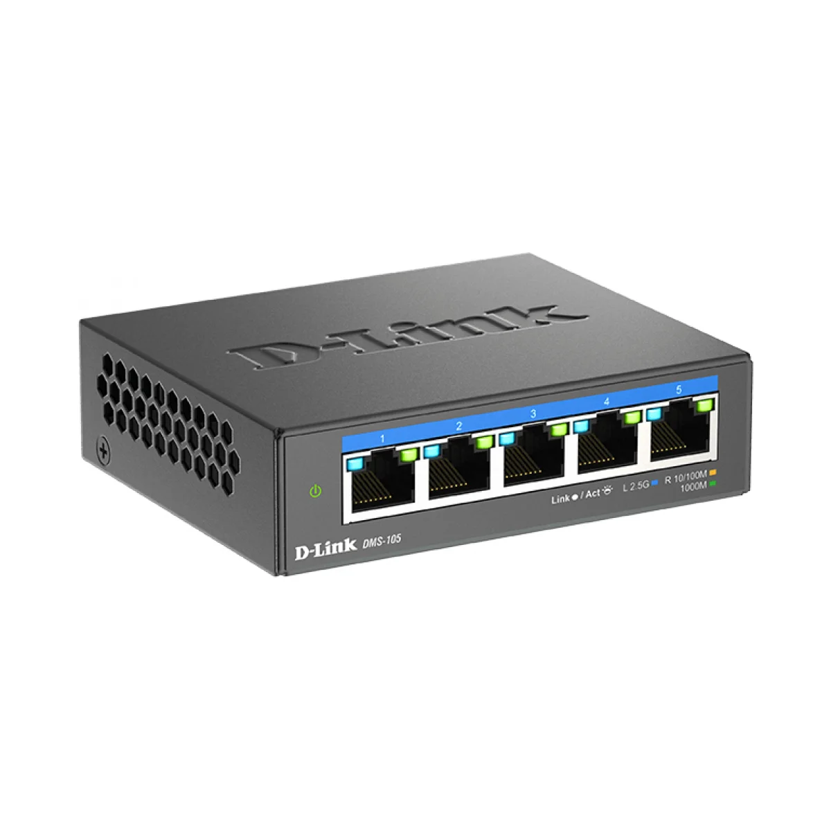 SWITCH DE REDE D-LINK 5 PORTAS 2.5GBE MULTI-GIGABIT - DMS-105
