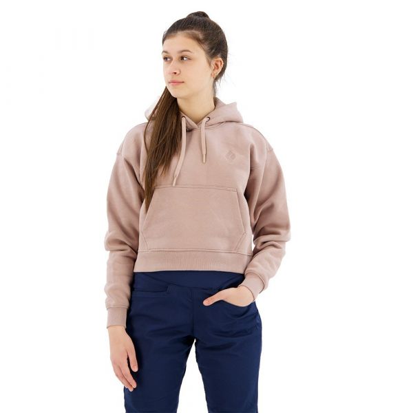Black Diamond Crop Hoodie Rosa XS Mulher