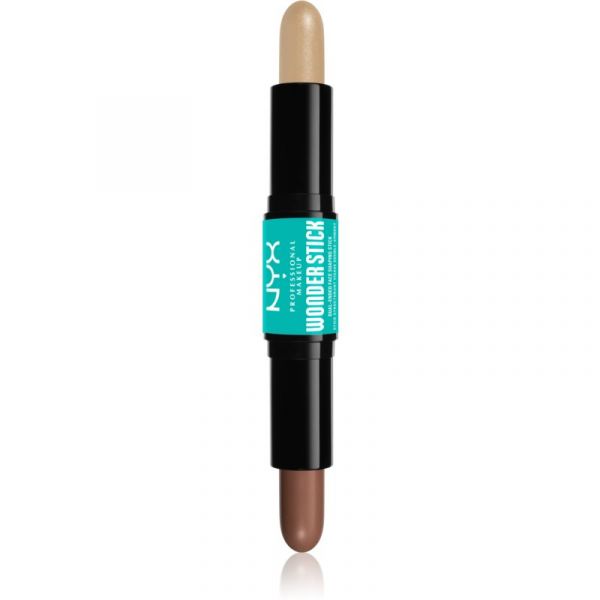 Nyx Professional Makeup Wonder Stick Dual Face Lift Barra Duplo Contorno Tom 02 Universal Light 2x4g