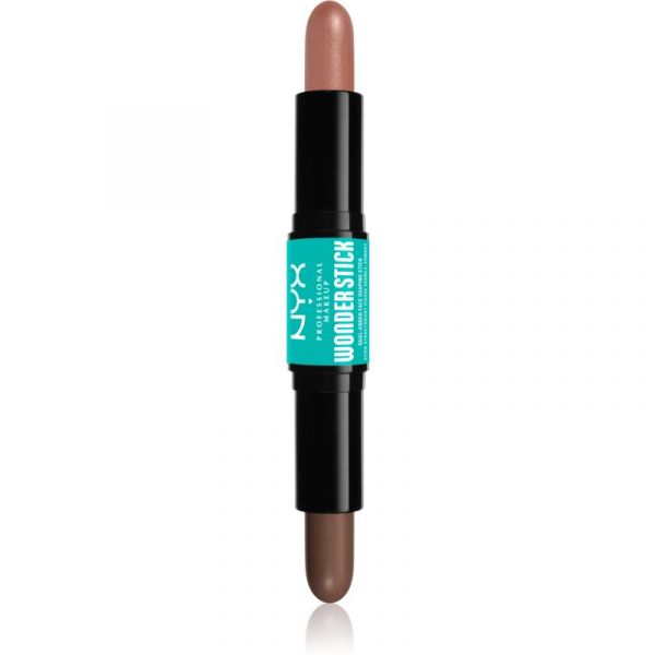 Nyx Professional Makeup Wonder Stick Dual Face Lift Barra Duplo Contorno Tom 03 Light Medium 2x4g