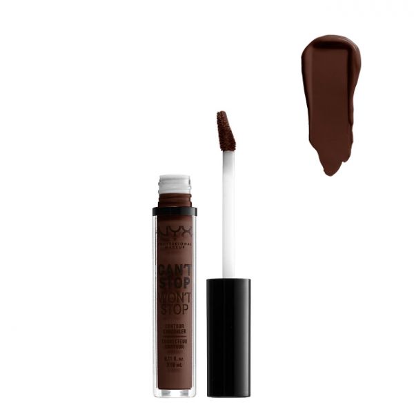 Nyx Can't Stop Won't Stop Corretor Líquido Tom 24 Deep Espresso 3,5ml